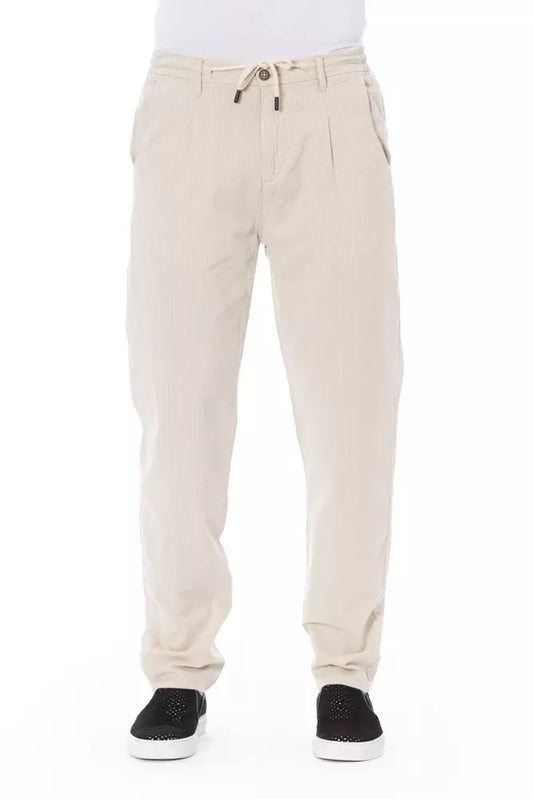 Baldinini Trend Beige Cotton Men Chino Pant