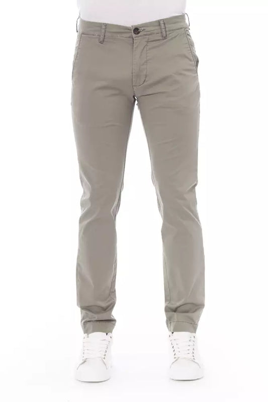 Baldinini Trend Beige Cotton Men Chino Pant