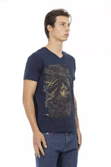 Trussardi Action Blue Cotton Men's T-Shirt