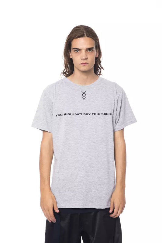 Nicolo Tonetto Gray Cotton Men's T-Shirt