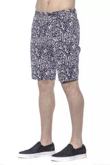 PT Torino Blue Cotton Men Bermuda Short