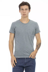 Trussardi Action Gray Cotton Men's T-Shirt