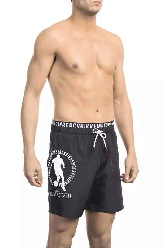 Bikkembergs Black Polyester Men's Swim Short