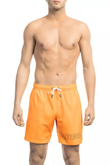 Bikkembergs Orange Polyester Men's Swim Short