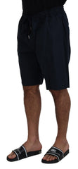 Dolce & Gabbana Elegant Blue Cotton Blend Shorts
