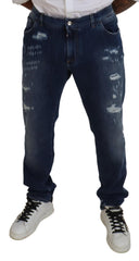 Dolce & Gabbana Elegant Skinny Blue Jeans