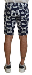 Dolce & Gabbana Casual Crown Print Chinos Shorts
