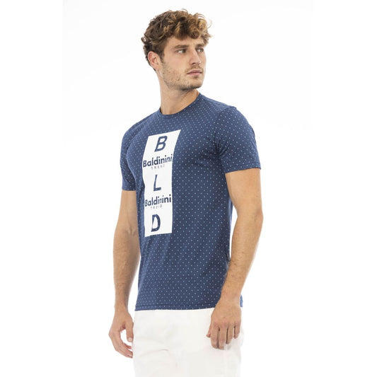 Baldinini Trend Blue Cotton Men's T-Shirt