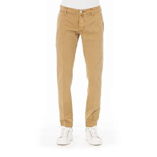 Jacob Cohen Beige Cotton Men Trouser