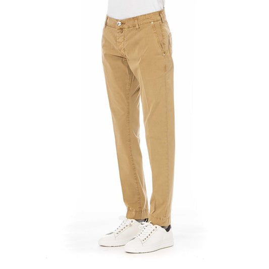 Jacob Cohen Beige Cotton Men Trouser