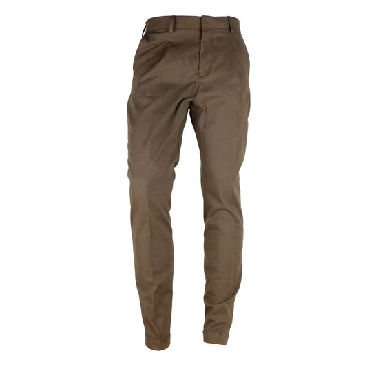 Made in Italy Brown Wool Men's Trousers