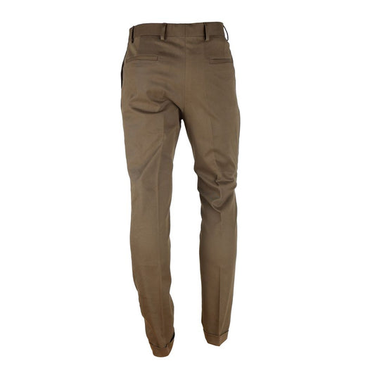 Made in Italy Brown Wool Men's Trousers