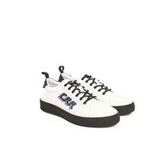 Cerruti 1881 White Cowhide Men Sneaker
