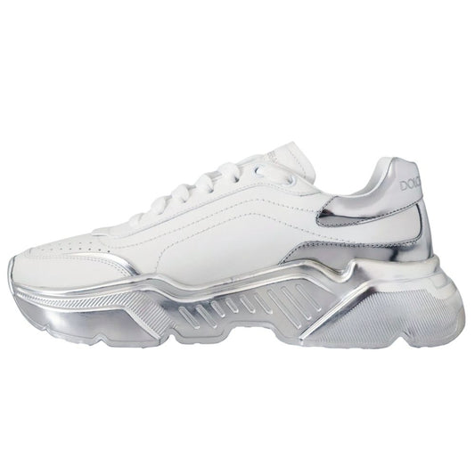 Dolce & Gabbana White Calfskin Men Sneaker