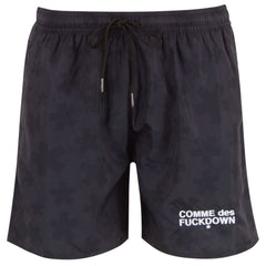 Comme Des Fuckdown Black Polyester Men's Swimwear Short