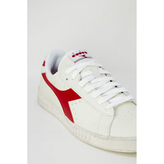 Diadora Red Leather Leather Sneaker