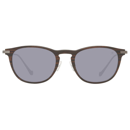Hackett Brown Metal Metal Metal Sunglasses