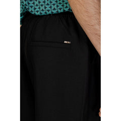 Gianni Lupo Black Polyester Jeans & Pant
