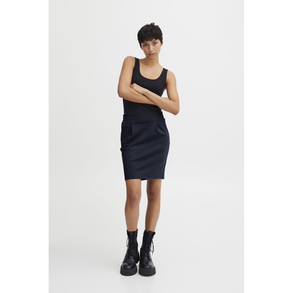ICHI Blue Polyester Mini