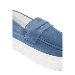 Antony Morato Blue Suede Leather Casual