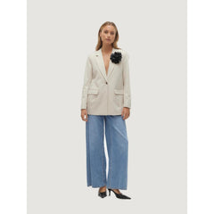 Vero Moda Beige Polyester Blazer
