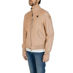 Blauer Beige Leather Jackets & Coat