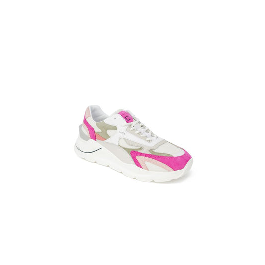 D.A.T.E Pink Suede Leather Sneaker