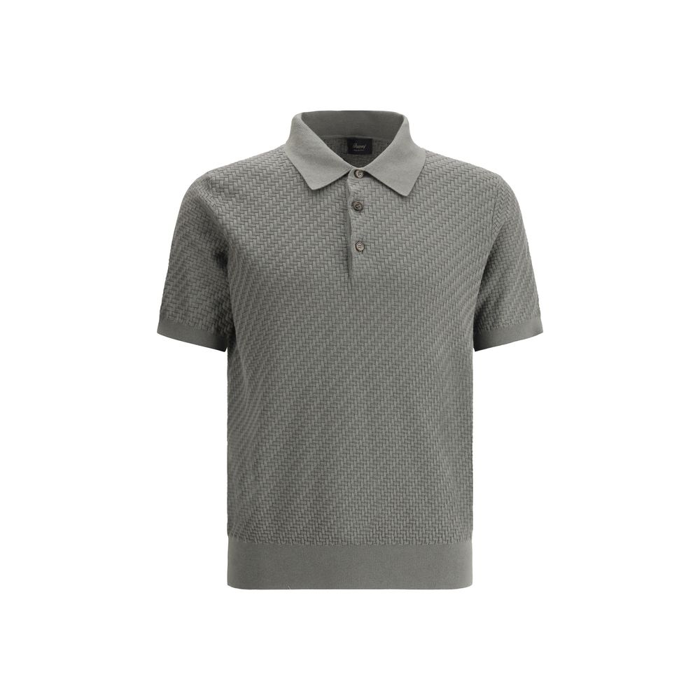 Brioni Polo Shirt with woven pattern