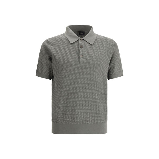 Brioni Polo Shirt with woven pattern