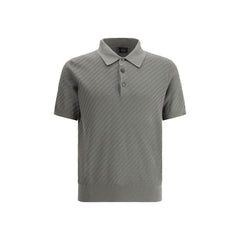 Brioni Polo Shirt with woven pattern
