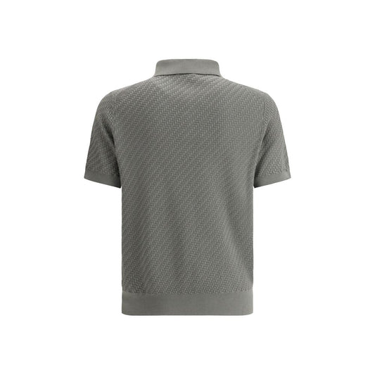 Brioni Polo Shirt with woven pattern