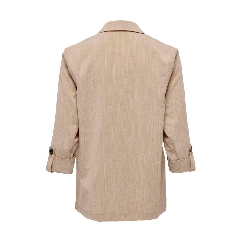 Only Beige Viscose Blazer