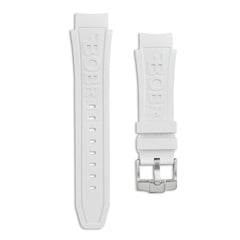 Bobroff White Rubber Watch