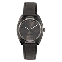 Adidas Black Leather Watch