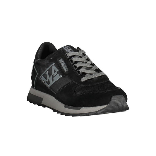 Napapijri Black Polyester Men Sneaker