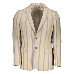 Gant Beige Linen Men Jacket