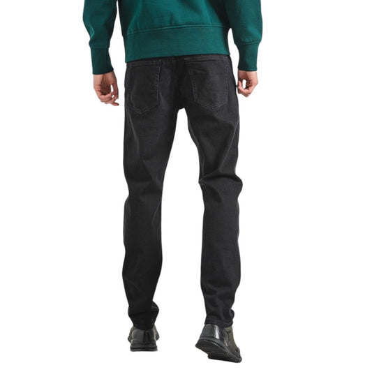 Black Cotton Jeans & Pant