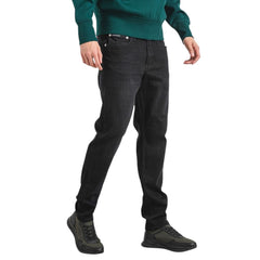Black Cotton Jeans & Pant