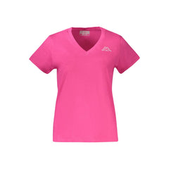 Kappa Pink Cotton Women T-Shirt
