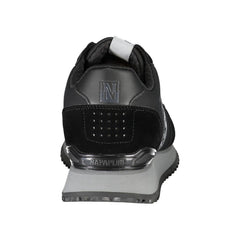 Black Polyester Sneaker