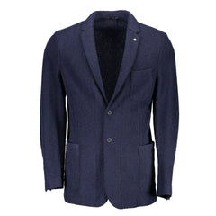 Blue Wool Blazer Jacket