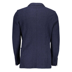 Blue Wool Blazer Jacket