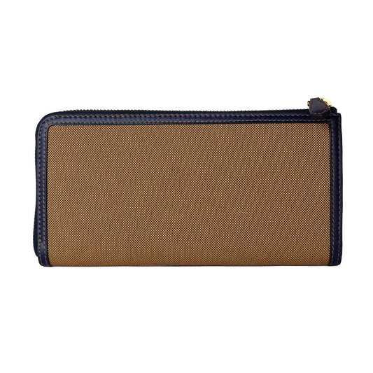 Brown Canvas Women Wallet