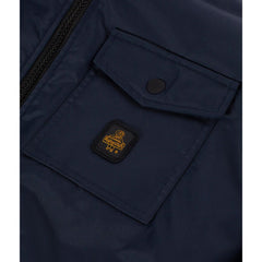 Blue Polyamide Men Jacket
