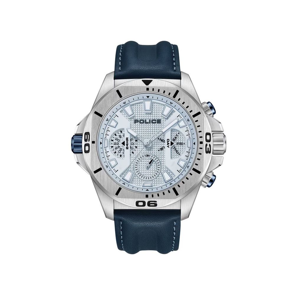 Blue Artificial Leather Watch