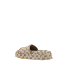 GG pattern platform Sandals
