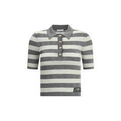 Knit polo shirt