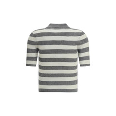 Knit polo shirt