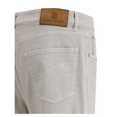 Pants with turn-up hem