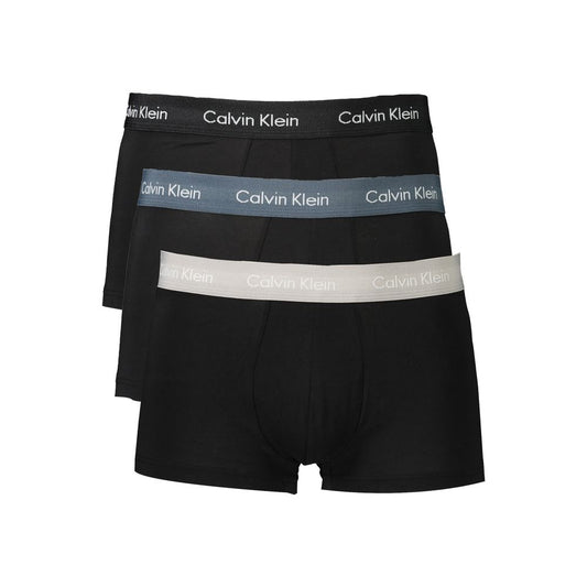 Calvin Klein Black Cotton Men Boxer Underwear Trio Pack